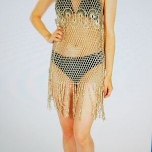 Gold Mesh Cover-Up